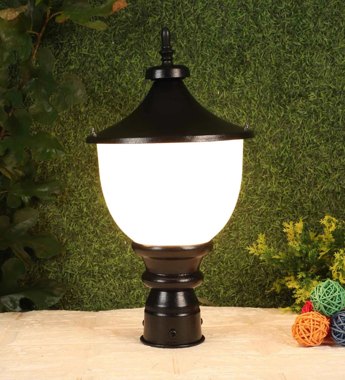 Kipley Black Iron Gate Light | JS-SAMRAT-GL-Small | Included Bulb | Eliante by Jainsons Lights