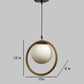 Blythe Golden Iron Hanging Light | 6inch-CLEAR-DOOM-1LP | Included Bulb | Eliante by Jainsons Lights