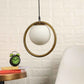 Blythe Golden Iron Hanging Light | 6inch-CLEAR-DOOM-1LP | Included Bulb | Eliante by Jainsons Lights