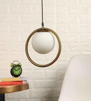 Blythe Golden Iron Hanging Light | 6inch-CLEAR-DOOM-1LP | Included Bulb | Eliante by Jainsons Lights