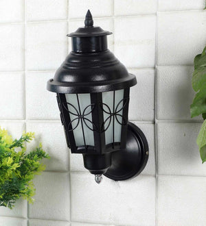 Orca Black Iron Outdoor Wall Light | 522-1W-small | Included Bulb | Eliante by Jainsons Lights