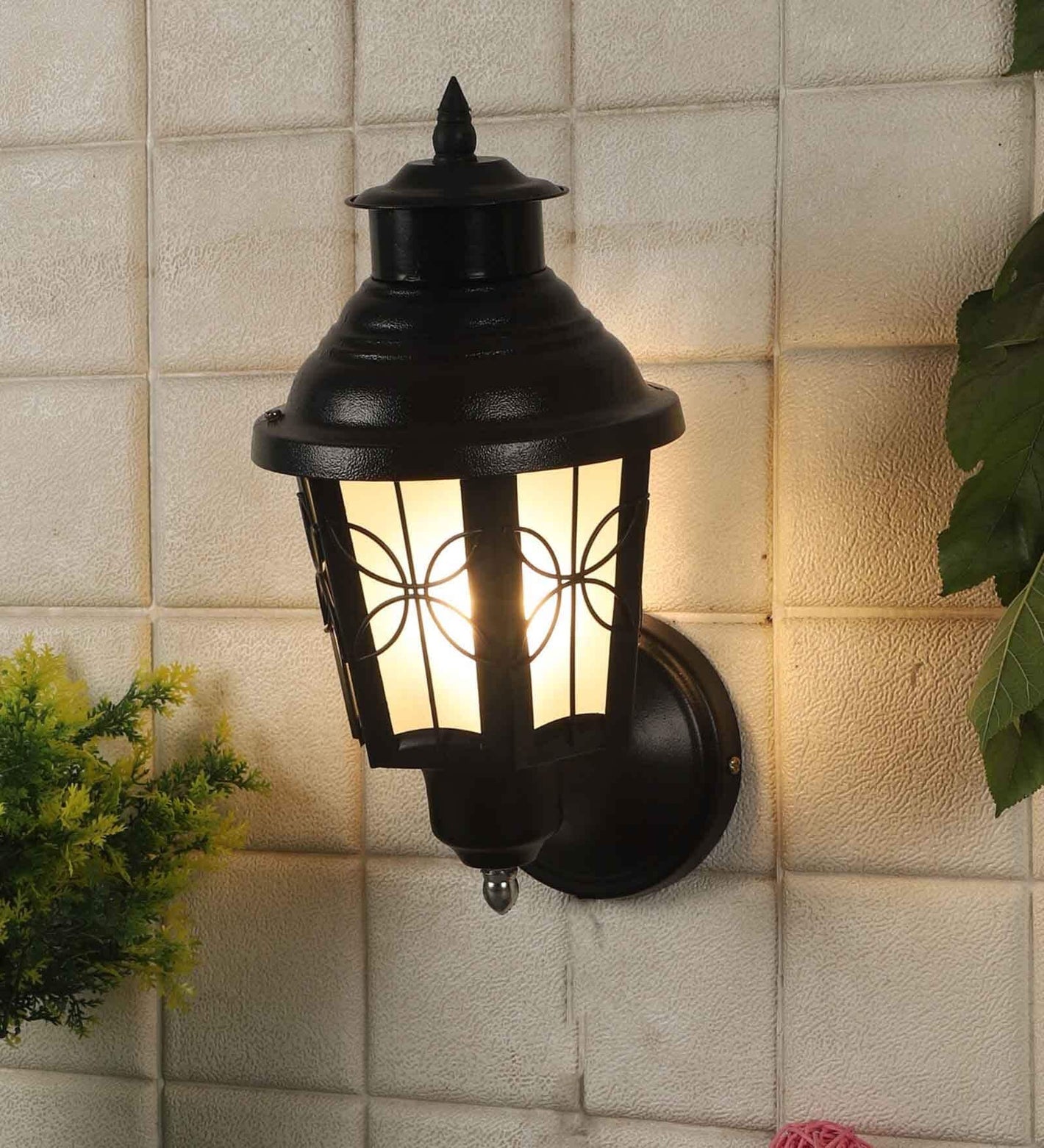 Orca Black Iron Outdoor Wall Light | 522-1W-small | Included Bulb | Eliante by Jainsons Lights