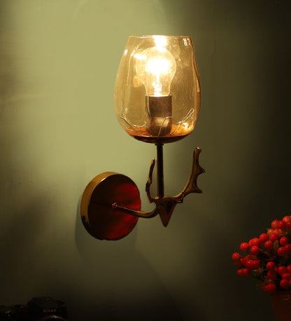 Vespera Black Iron Wall Sconces | DEER-1W | Included Bulb | Eliante by Jainsons Lights