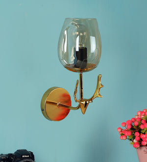Vespera Black Iron Wall Sconces | DEER-1W | Included Bulb | Eliante by Jainsons Lights