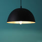 Servia Black Metal Hanging Light | GOLA-12"-P5-BK-GD | Included Bulb | Eliante by Jainsons Lights