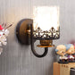 Bezalel Metal Wall Mounted Uplight Sconce (Black) | S-253-1W | Included Bulb | Eliante by Jainsons Lights