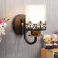 Bezalel Metal Wall Mounted Uplight Sconce (Black) | S-253-1W | Included Bulb | Eliante by Jainsons Lights