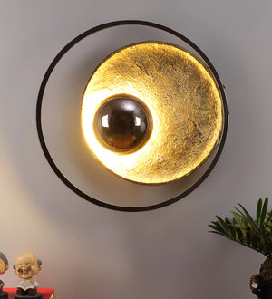 Jonathan Metal LED Novelty Wall Light (Black & Gold) | 1019 | Included Bulb | Eliante by Jainsons Lights