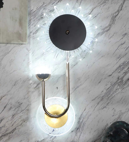 Blackmoon Black and Gold Iron Wall Light | 1999-2W | Included Bulb | Eliante by Jainsons Lights