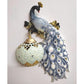 JS-LBR Blue Peacock With Crafted Glass Novelty Wall Lights