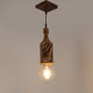 Wooden Wood Hanging Light JSAR bottle wd-sq