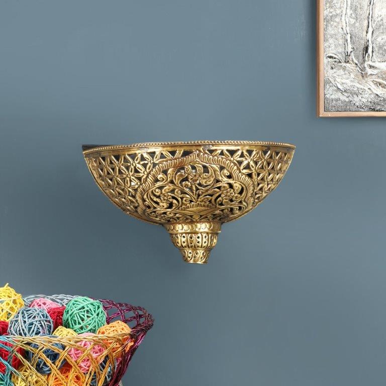 Gold Brass Wall Lights -BRASS-BRACKD - Included Bulbs