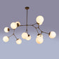 Brightron Gold Iron Chandelier  | E27 holder | without Bulb | 2020-12LP | Included Bulb | Eliante by Jainsons Lights