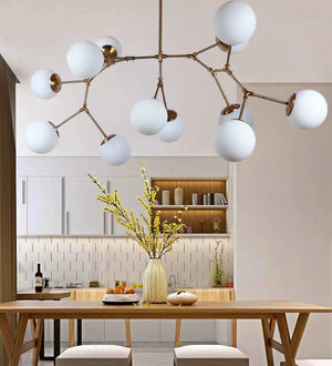 Brightron Gold Iron Chandelier  | E27 holder | without Bulb | 2020-12LP | Included Bulb | Eliante by Jainsons Lights