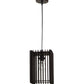 Stax Brown MDF Hanging Light | 4001-1hl | Included Bulb | Eliante by Jainsons Lights
