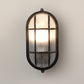 Black Plastic Outdoor Wall Light  - Included Bulb