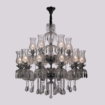 JSPHILO-6-134-12+6xE-14 Crystal Chandeliers