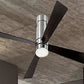 JS-LXR Modern AC 52″ Ceiling Designer Fans with Light C0001-Brushed Nickel Motor & Dark Oak / Reverse Maple Blades