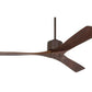 JS-LXR Modern AC 52″ Ceiling Designer Fans C0011-Oil Rubbed Bronze (Coffee Brown) Motor & Walnut Blades