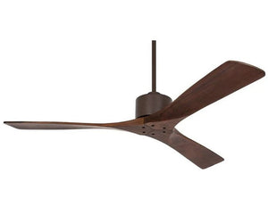 JS-LXR Modern AC 52″ Ceiling Designer Fans C0011-Oil Rubbed Bronze (Coffee Brown) Motor & Walnut Blades