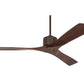 JS-LXR Modern AC 52″ Ceiling Designer Fans C0011-Oil Rubbed Bronze (Coffee Brown) Motor & Walnut Blades