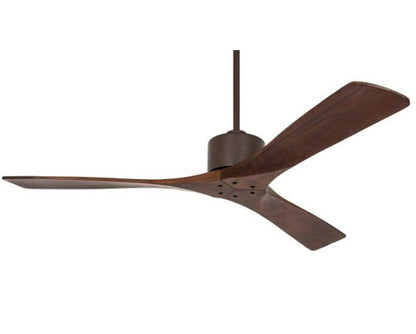 JS-LXR Modern AC 52″ Ceiling Designer Fans C0011-Oil Rubbed Bronze (Coffee Brown) Motor & Walnut Blades