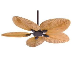 JS-LXR Tropical AC 52″ Ceiling Designer Fans C0020-Oil Rubbed Bronze Motor & Palm Blades