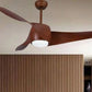 JS-LXR Modern BLDC 52″ Ceiling Designer Fans with Light C0022 Datk Koa-Dark Koa