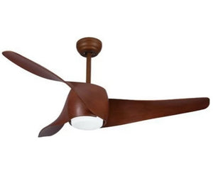 JS-LXR Modern BLDC 52″ Ceiling Designer Fans with Light C0022 Datk Koa-Dark Koa