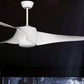 JS-LXR Modern BLDC 52″ Ceiling Designer Fans with Light C0022 Matt White-Matt White