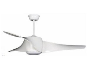 JS-LXR Modern BLDC 52″ Ceiling Designer Fans with Light C0022 Matt White-Matt White