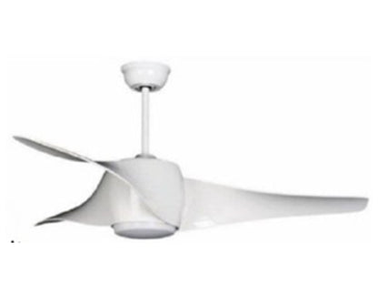 JS-LXR Modern BLDC 52″ Ceiling Designer Fans with Light C0022 Matt White-Matt White