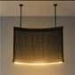 Curved Perforated Metal Screen Chandelier – A Sculptural Statement for Dining & Lounge Spaces