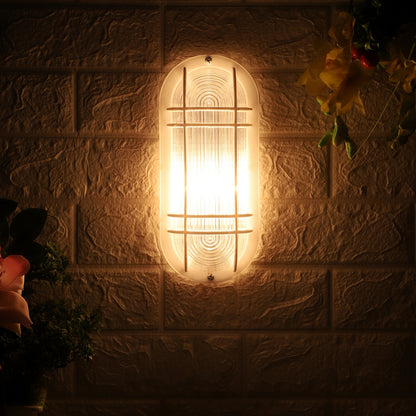 Grey Plastic Outdoor Wall Light