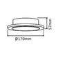 CH-1250 Marmo 10w Round Led Outdoor Wall Lights