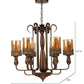 JS-VP S-319-1W Modern Wall Lights 1xE27 Mild Steel & Glass Material Antique & Champaign Finish