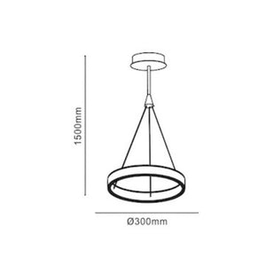 CH-H-1126 Cric 36w Led Donut Hanging