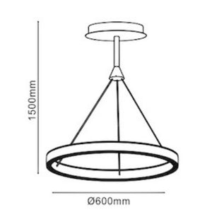 CH-H-1128 Cric 76.8w Led Donut Hanging