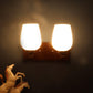 Pardo Brown Wood Wall Light - CHIDIYA-2W - Included Bulbs