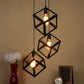 Black Metal Hanging Light CHORAS-TAHLI-SET-3LP