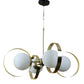 Hudson Gold Iron Globe Chandelier | 5023-4lp | Included Bulb | Eliante by Jainsons Lights