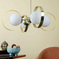 Hudson Gold Iron Globe Chandelier | 5023-4lp | Included Bulb | Eliante by Jainsons Lights