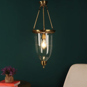 Dorada Antique Gold Brass Hanging Light - CL-59-1LP - Included Bulbs