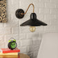Marrón Brown Metal Hanging Light - CLIP-1LP-EDISON - Included Bulbs