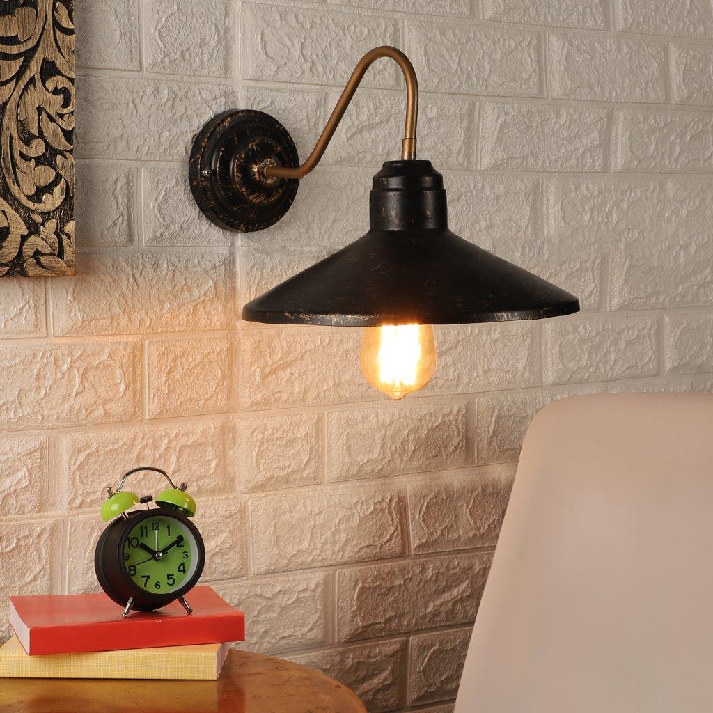 Marrón Brown Metal Hanging Light - CLIP-1LP-EDISON - Included Bulbs