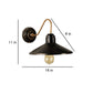 Marrón Brown Metal Hanging Light - CLIP-1LP-EDISON - Included Bulbs