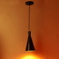 ELIANTE Black Iron Base Black Iron Shade Hanging Light - Cone-1Lp-Small-Bk-Gd - Bulb Included