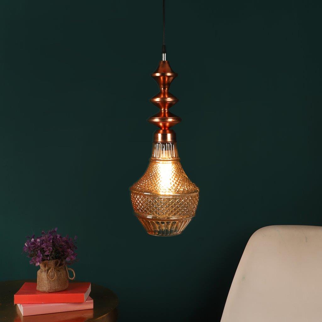 Cobre Copper Metal Hanging Light - COPPAR-1LP - Included Bulbs