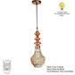 Cobre Copper Metal Hanging Light - COPPAR-1LP-LED - Included Bulbs
