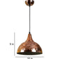 Betty Copper Iron Hanging Light | hl-032-1lp | Included Bulb | Eliante by Jainsons Lights